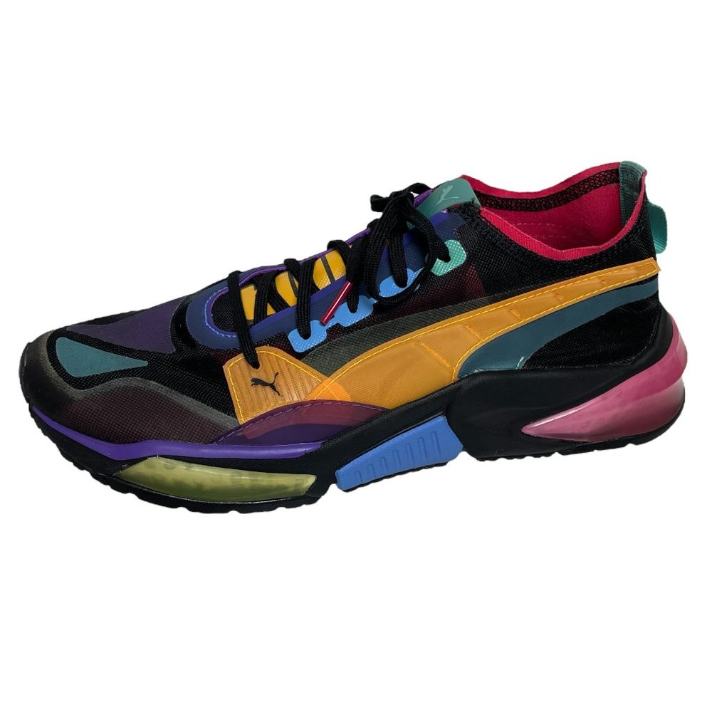 Puma LQDCELL Optic Sheer Black Rose Turquoise Size 9